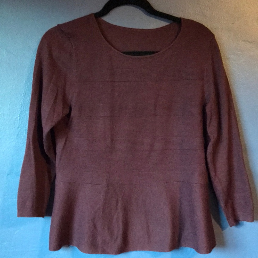 Ann Taylor peplum sweater.